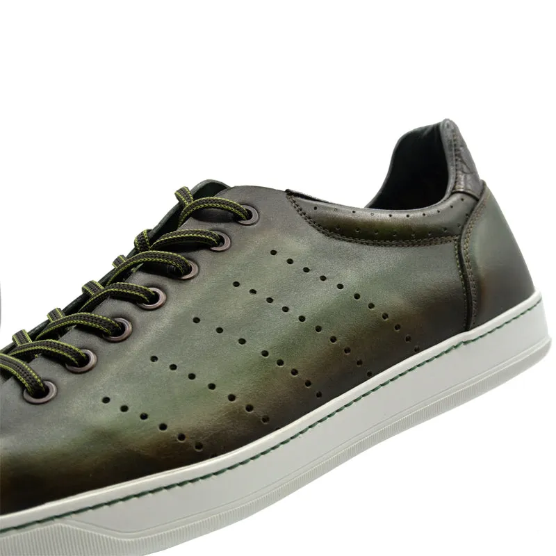 65-201-OLV RUSSO Burnished Italian Calfskin - Olive