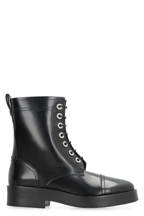 ALIBI LACE-UP ANKLE BOOTS