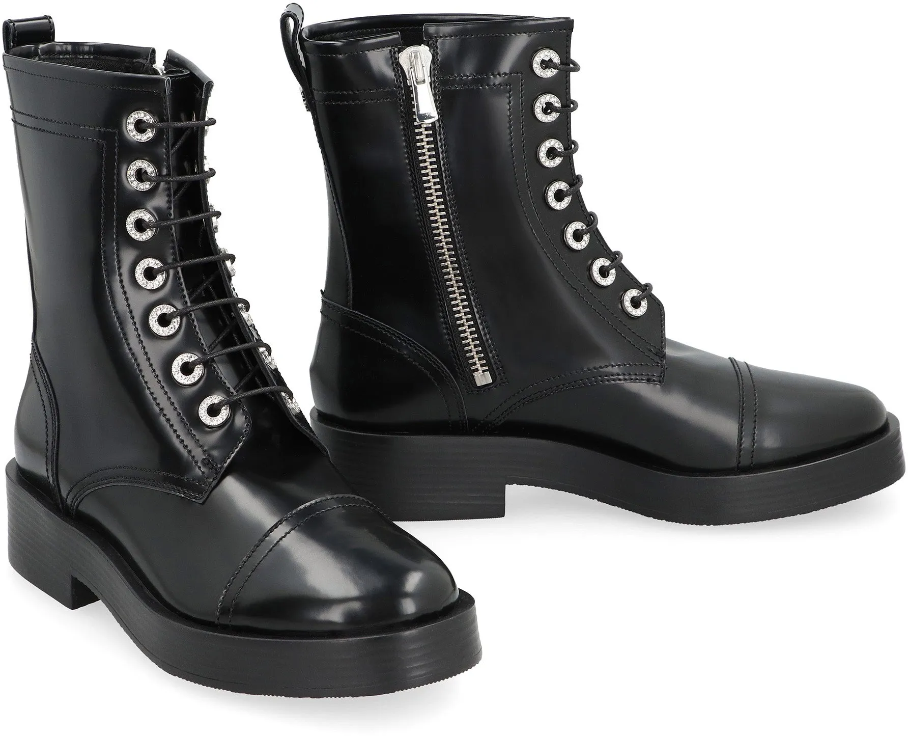 ALIBI LACE-UP ANKLE BOOTS