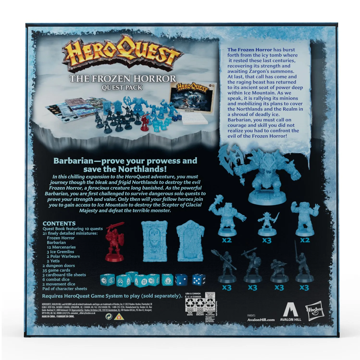 Avalon Hill HeroQuest The Frozen Horror