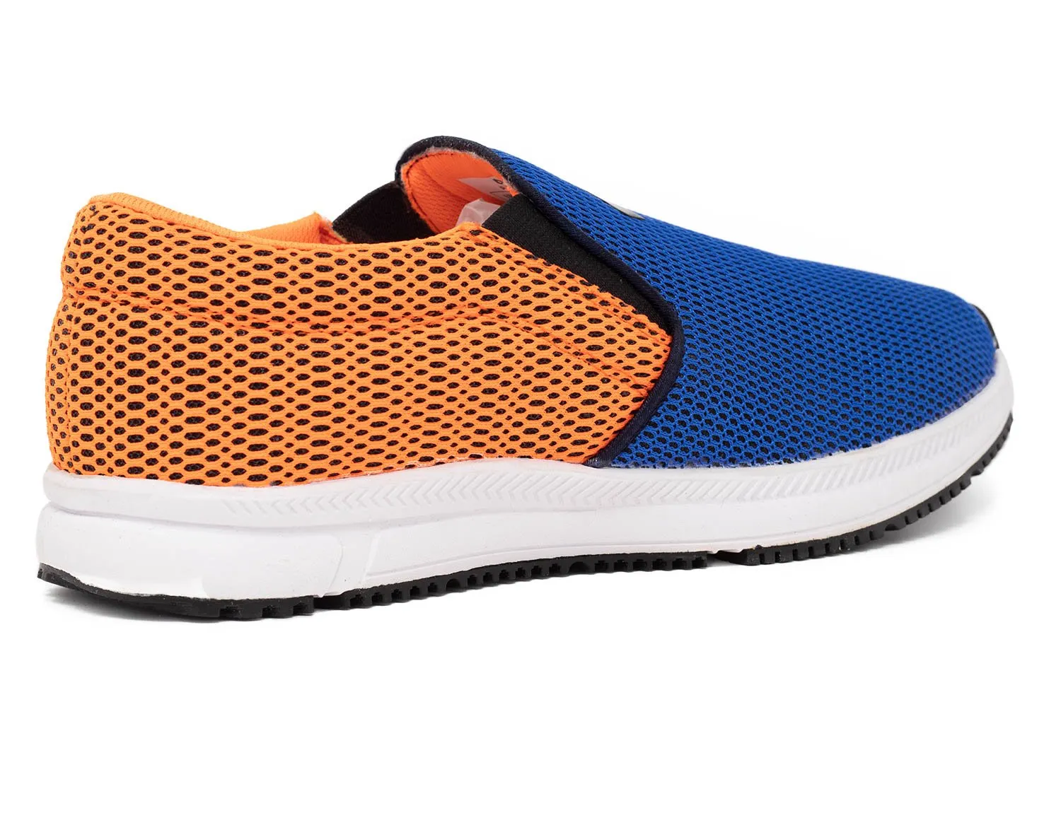 Avant Men's Dual Mesh Slip On Sports Shoes - Navy/Orange