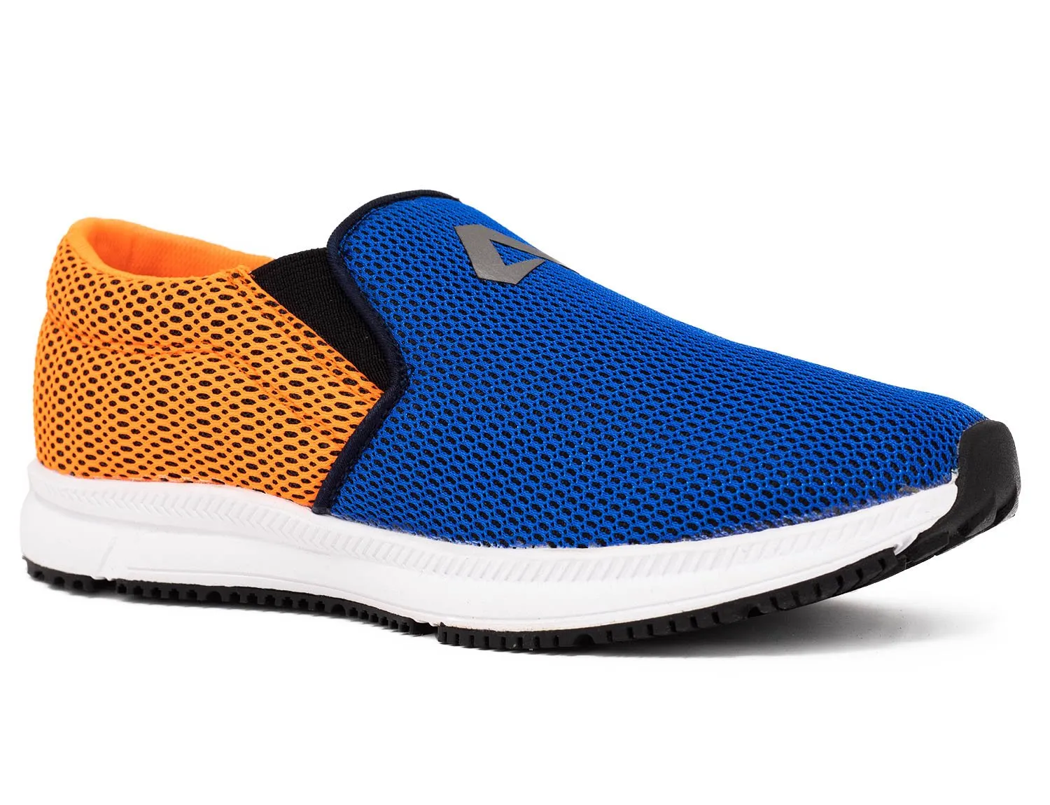 Avant Men's Dual Mesh Slip On Sports Shoes - Navy/Orange