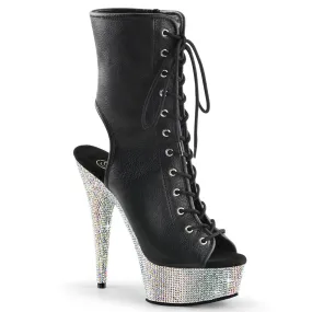 BEJEWELED-1016-6 Pleaser Shoe Rhinestone Platform Sexy Bootie