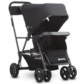 Caboose Ultralight Sit Stand Double Stroller - Black (see description)