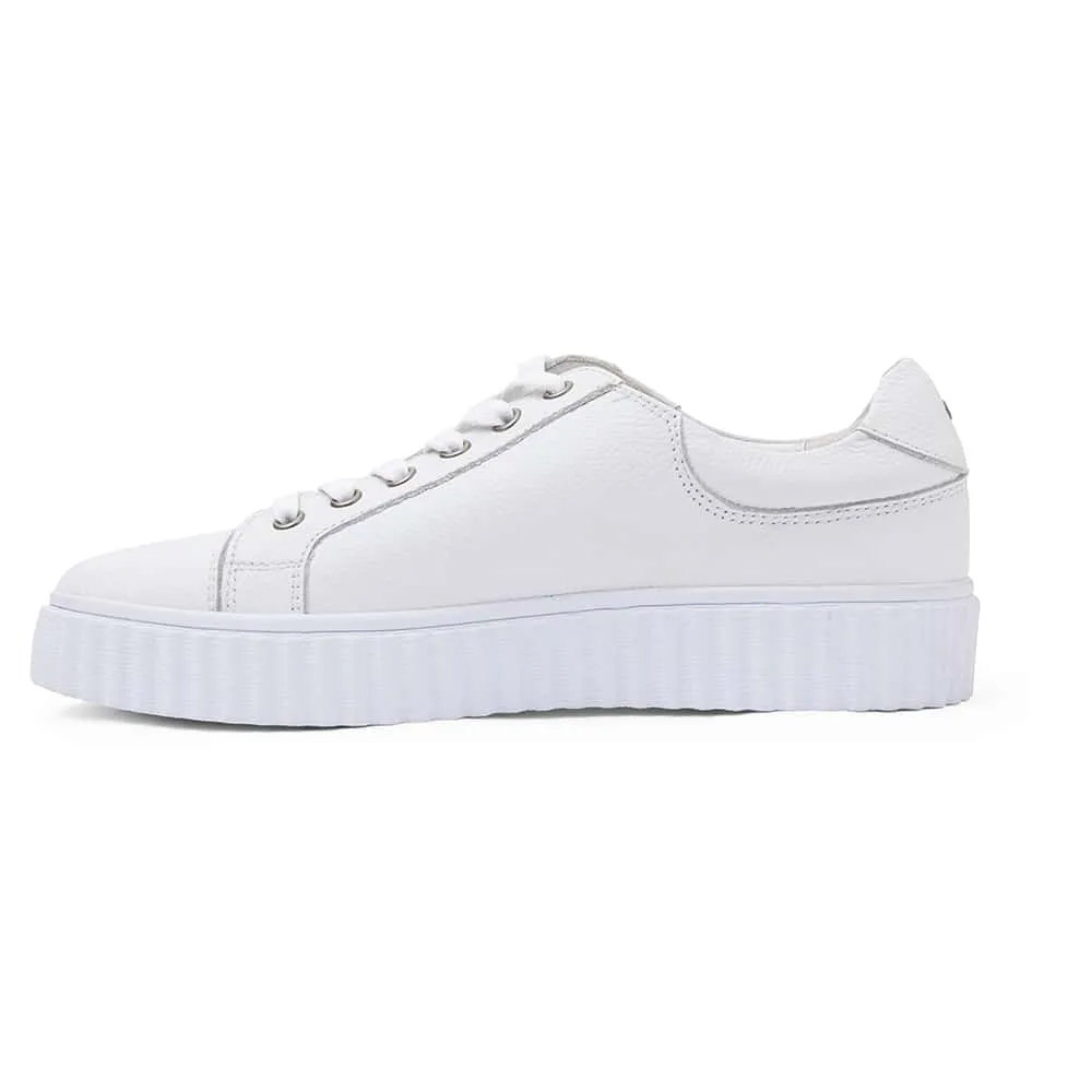 Carina Sneaker in White Leather