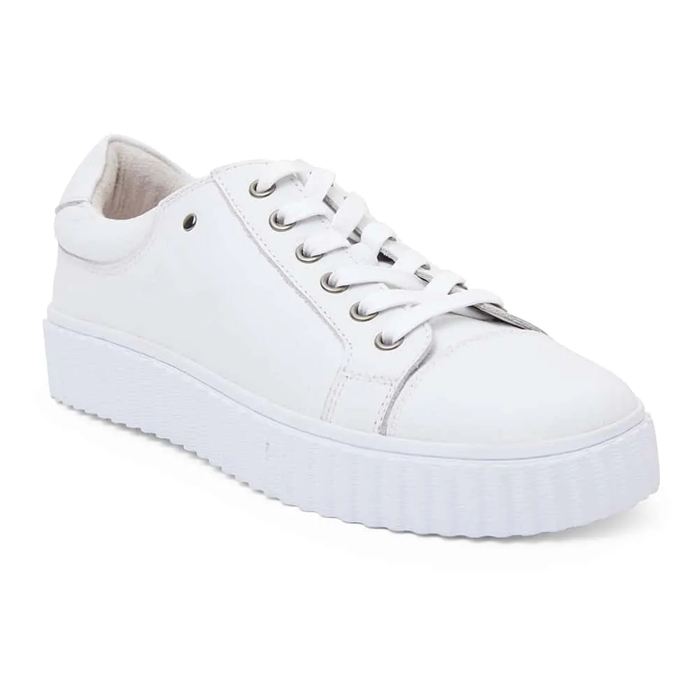 Carina Sneaker in White Leather