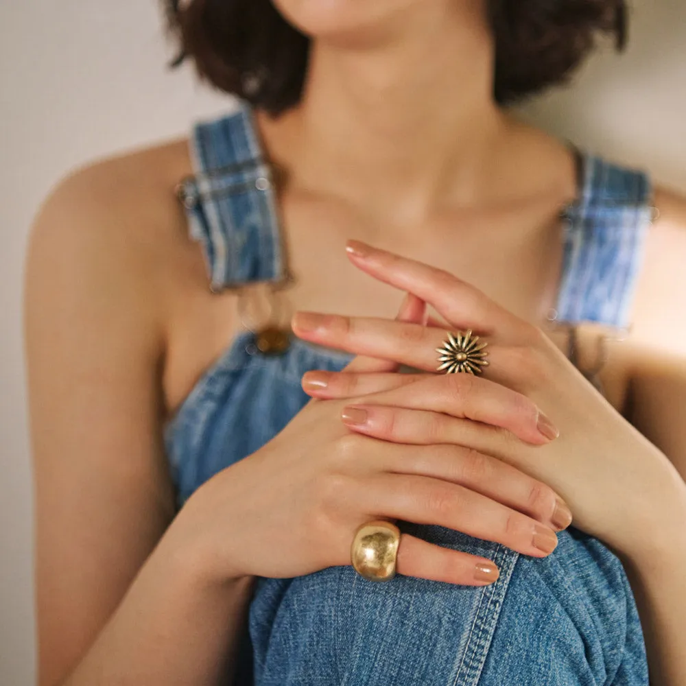 Chunky Dome Open Pinky Ring