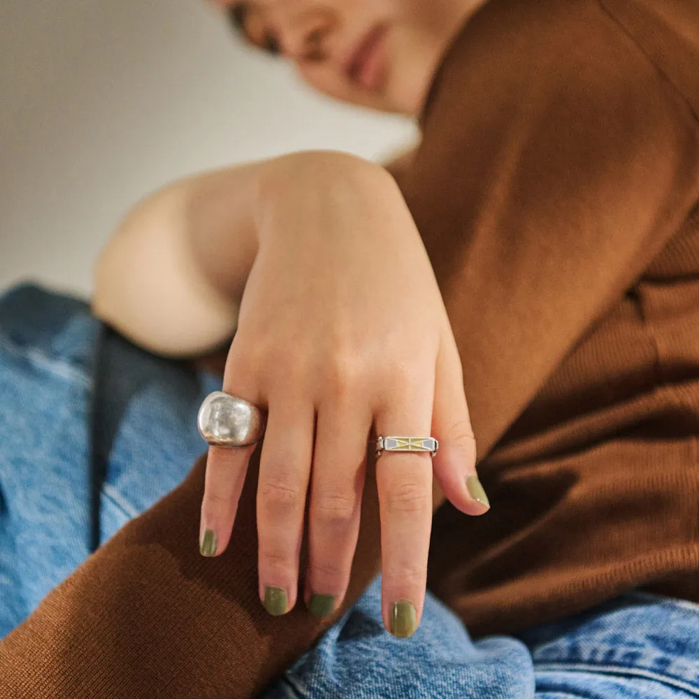 Chunky Dome Open Pinky Ring