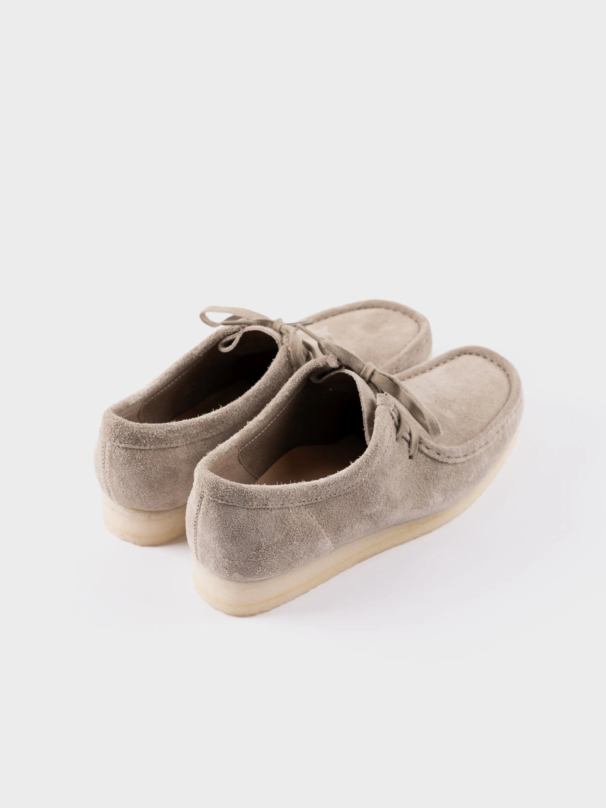 Clarks Originals Wallabee Boots - Pale Grey Suede