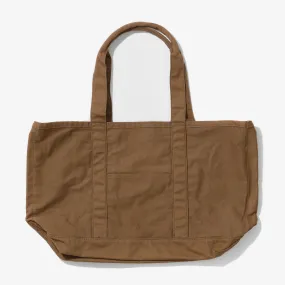 Cotton Canvas Tote - Brown