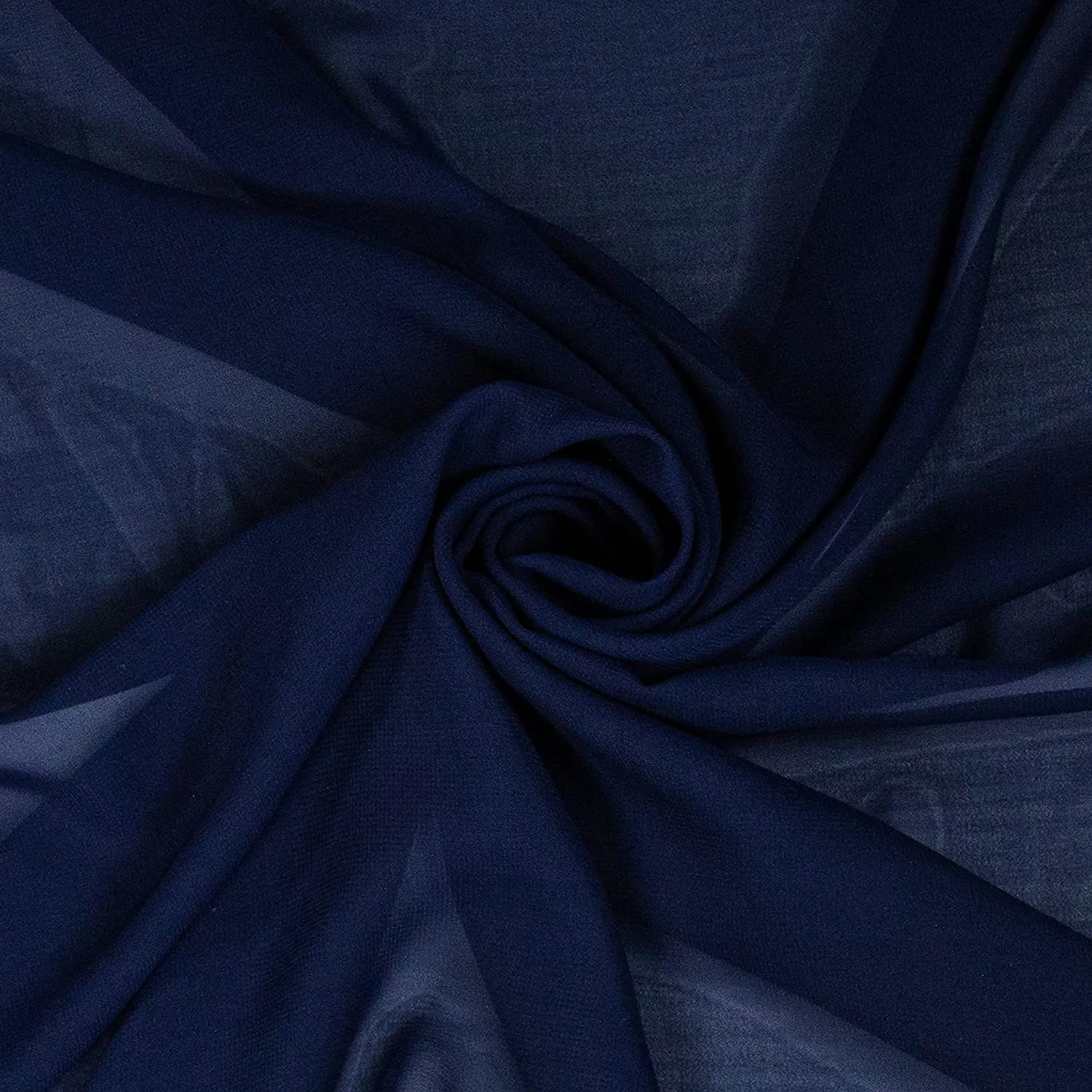 FabricLA Hi Multi Chiffon Fabric | Navy Dark