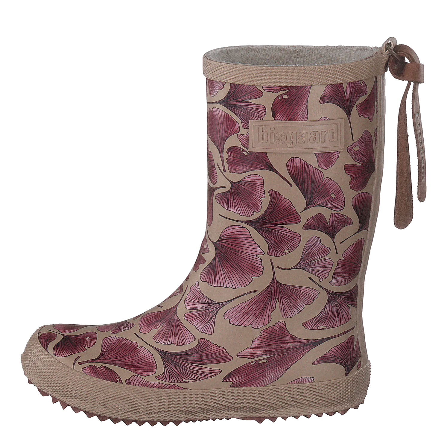 Fashion Rubberboot Bordeaux Leaves