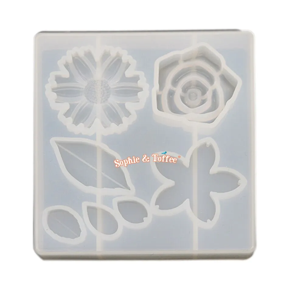 Flower & Petal Clear Silicone Mold