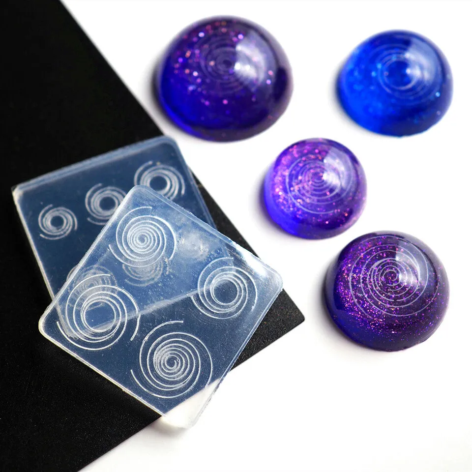 Galaxy Milky Way Swirl Silicone Mold (2 pieces)