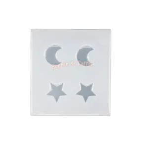 Galaxy Moon and Stars Silicone Mold