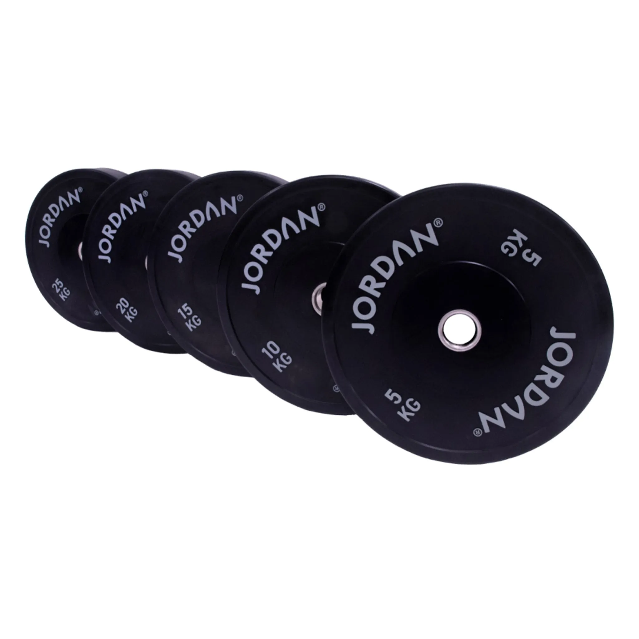 JORDAN HG Black Rubber Bumper Weight Plates