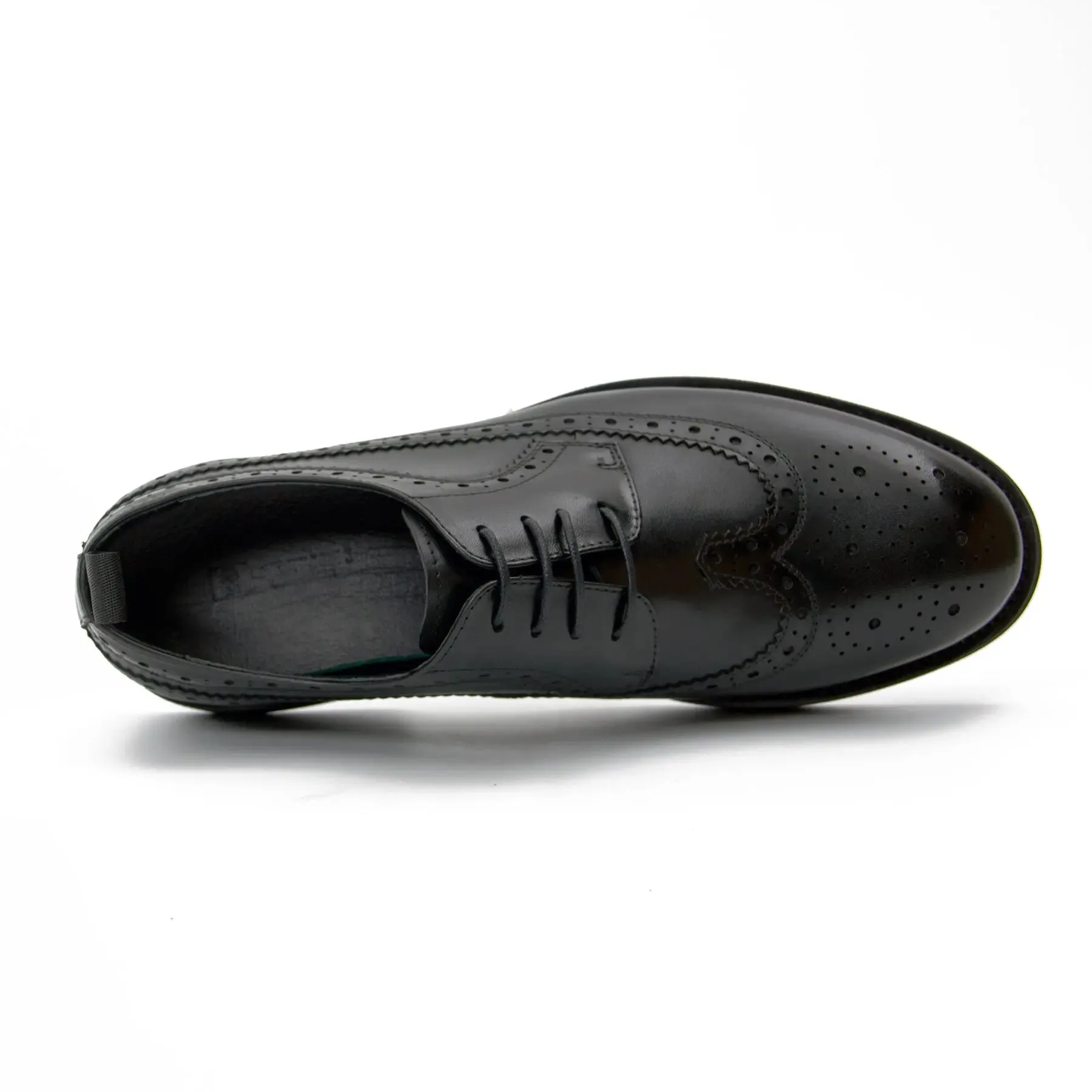 Men's leather brogue shoes