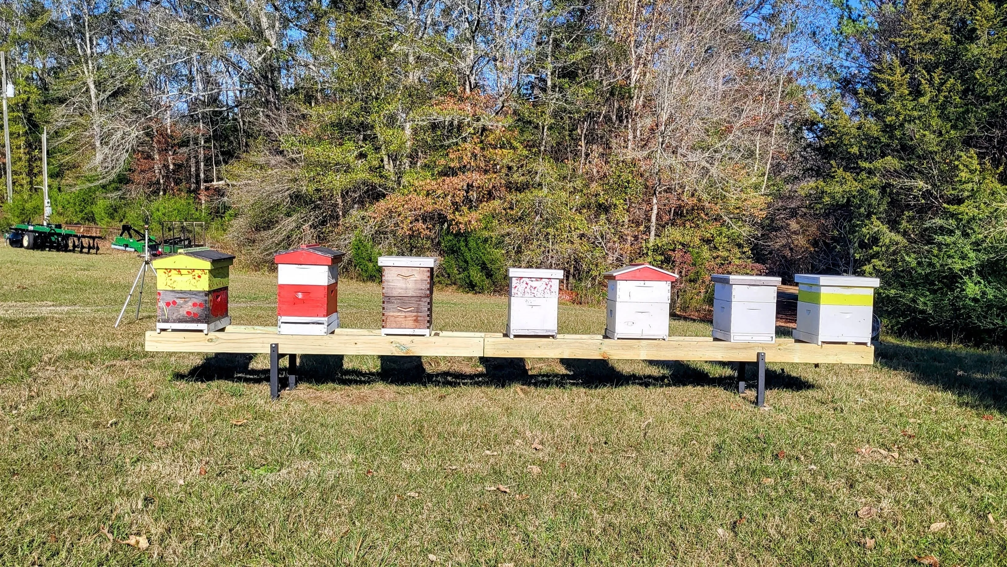 Metal Hive Stand with Adjustable Legs