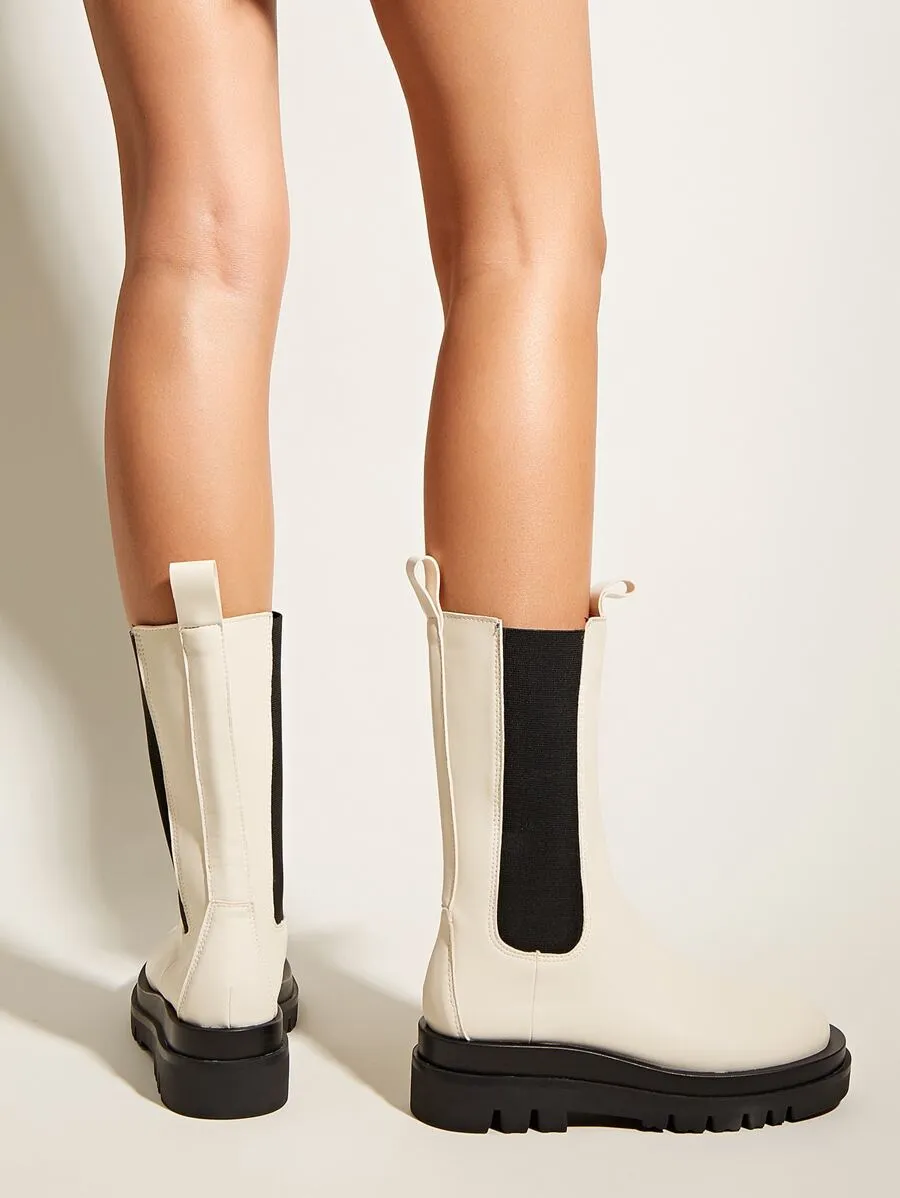 Mid-calf Chelsea Boots