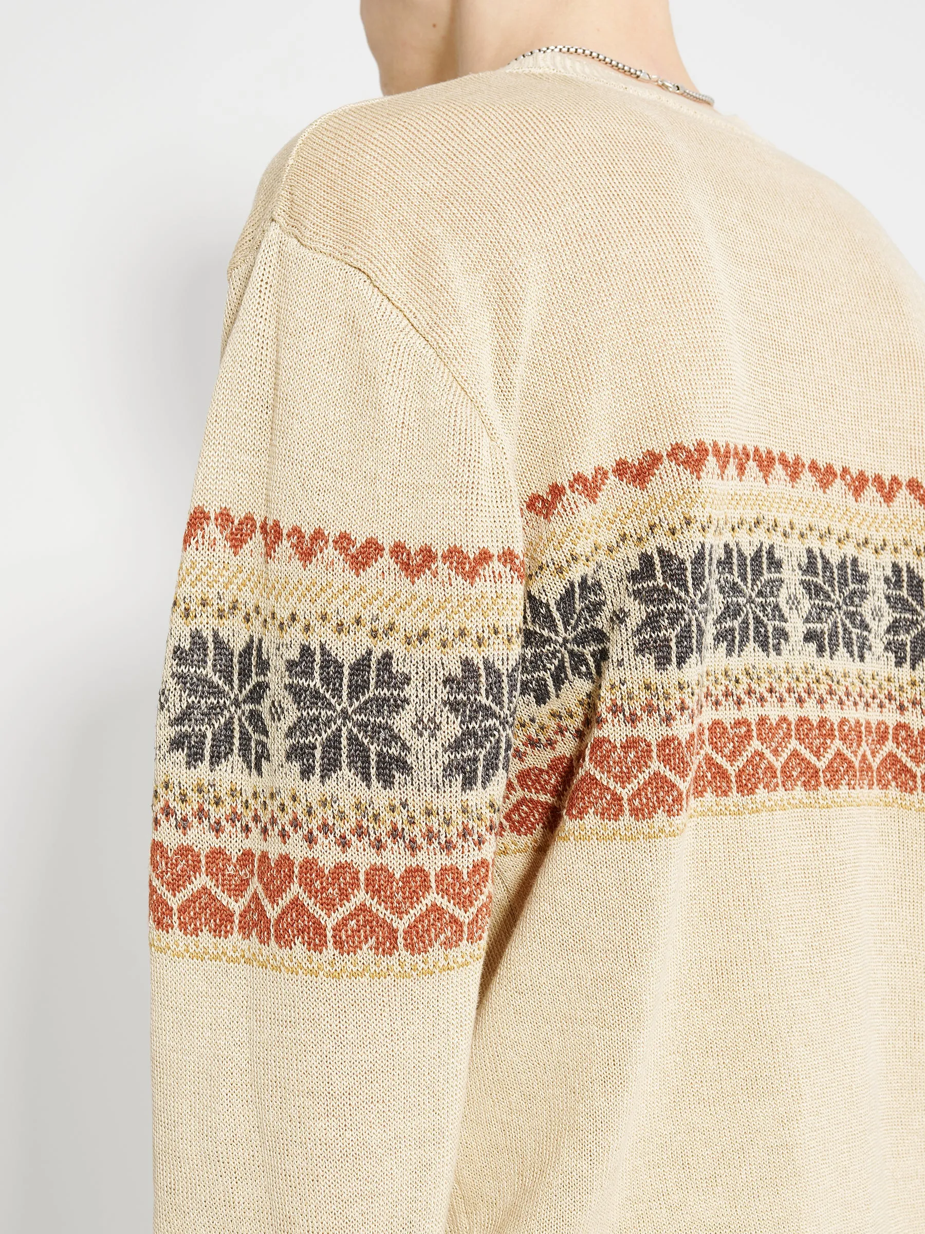 Our Legacy Base Roundneck Snow Fairisle Hemp