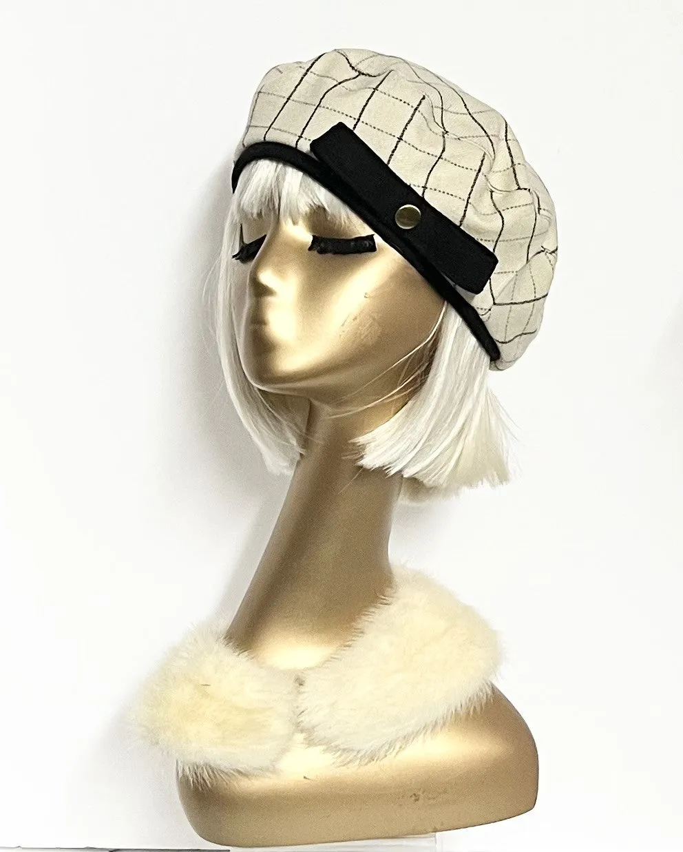 Oversized Beret Hat Bow