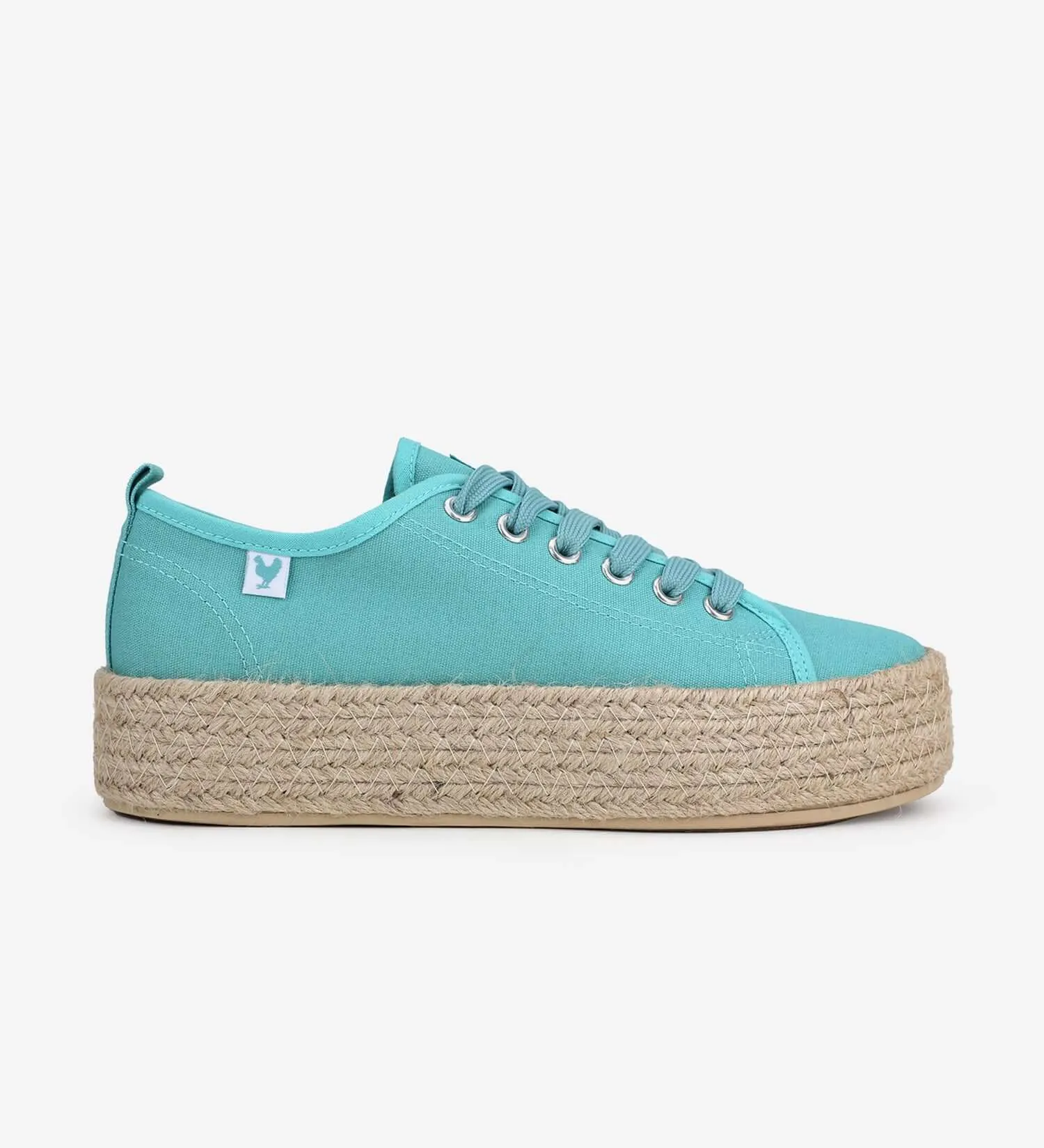 Pitas lace-up 4cm platform espadrille sneakers