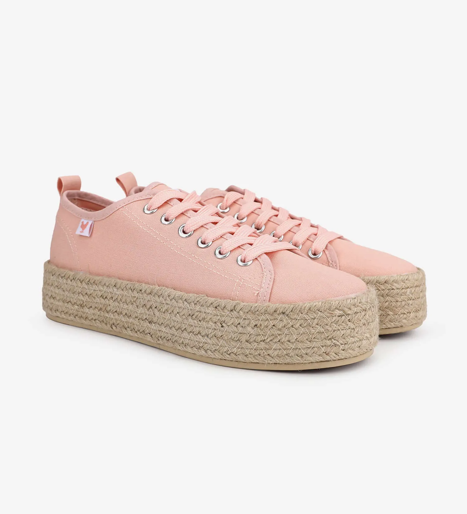 Pitas lace-up 4cm platform espadrille sneakers