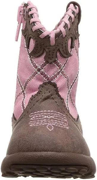 Roper® Toddler Girls Brown & Pink Cowbabies Boots