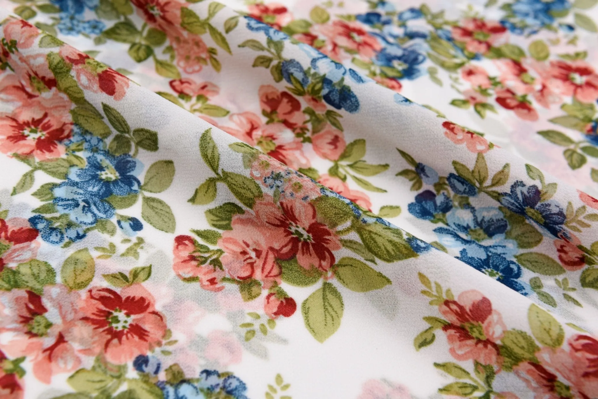 Spring Serenade Chiffon Georgette Digital Print Fabric - #258