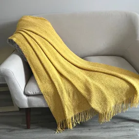 Super Soft Blanket Throw With Tassels