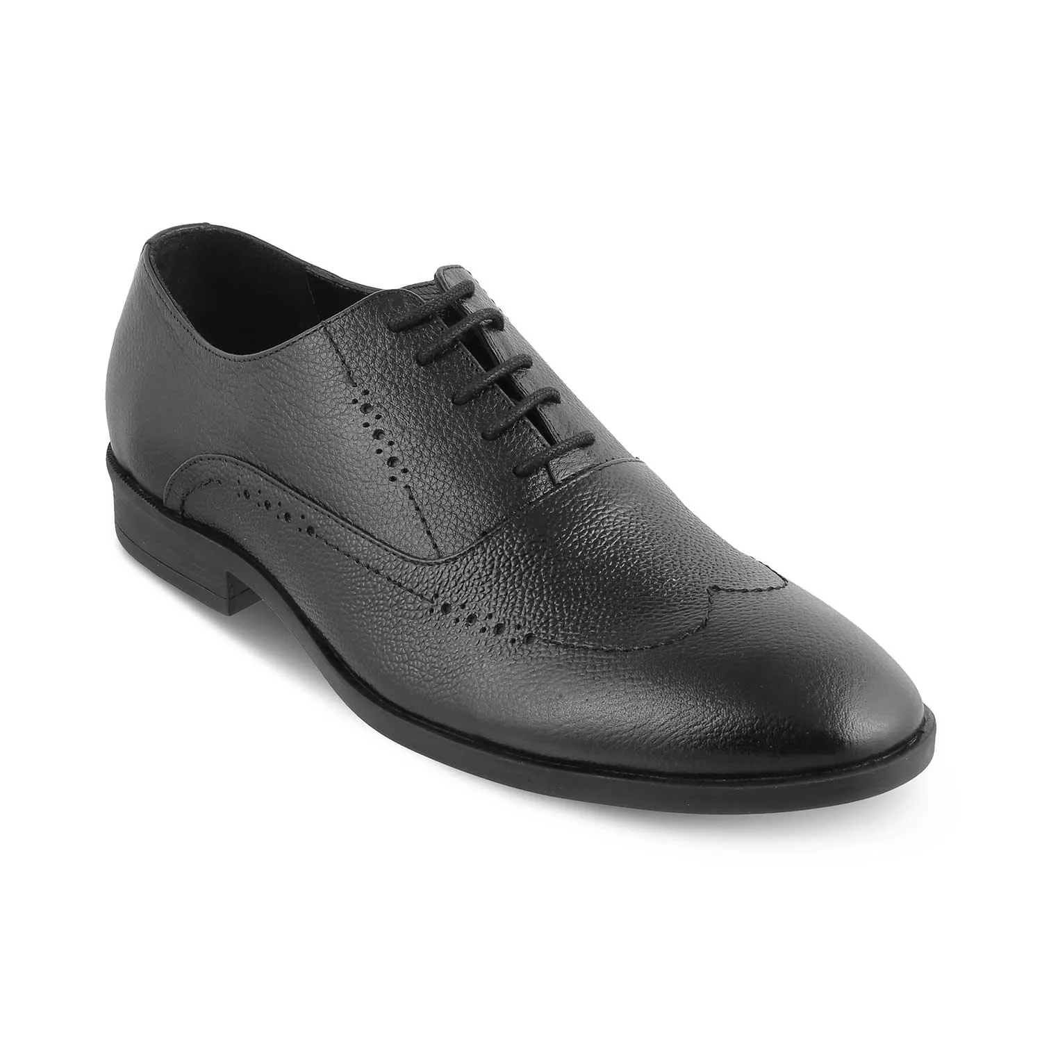 The Alberta Black Men's Oxford Brogue Lace Ups Tresmode