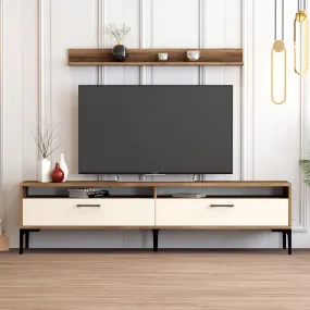 TV Unit Istanbul - Walnut, Cream