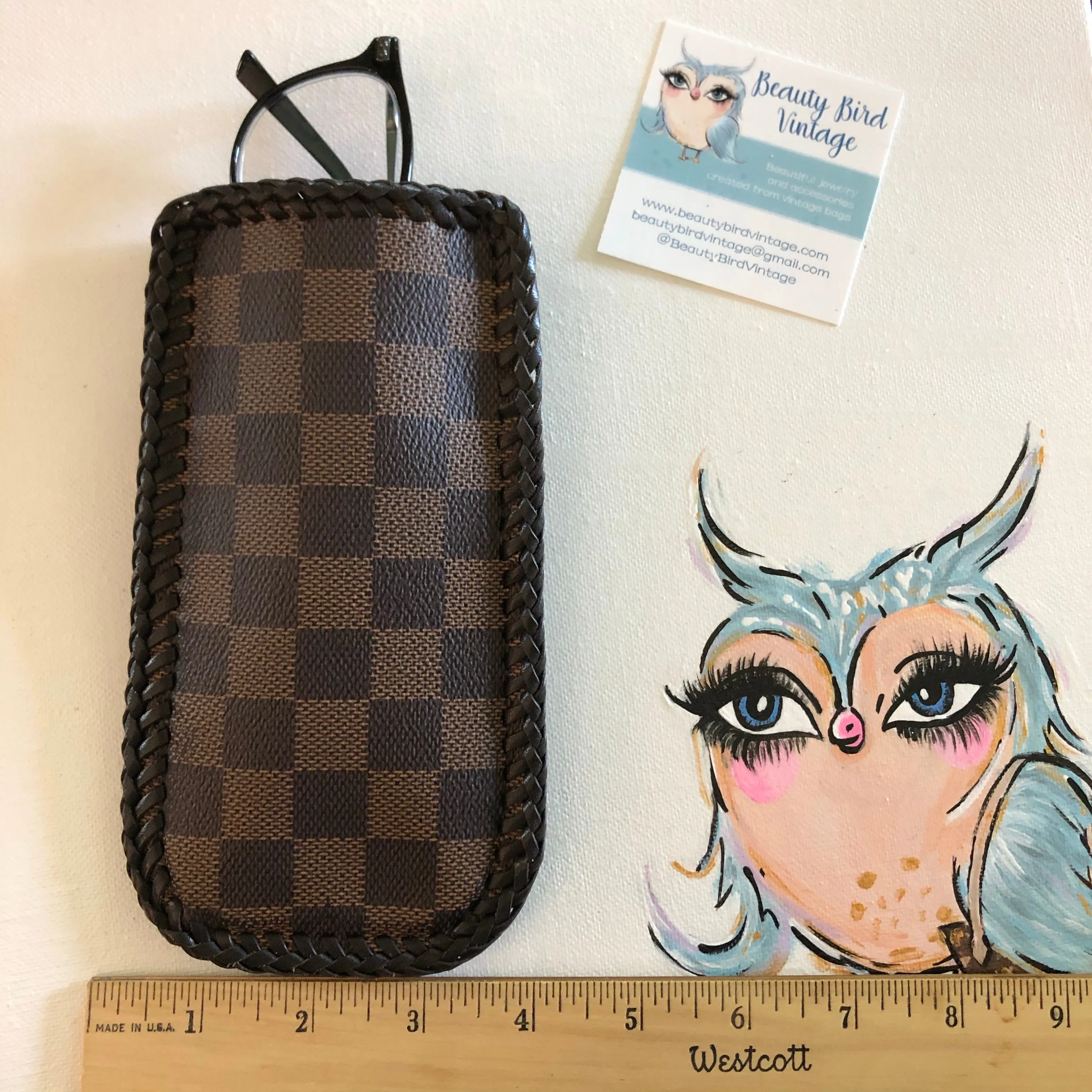 Upcycled Damier/Monogram Eyeglass Case