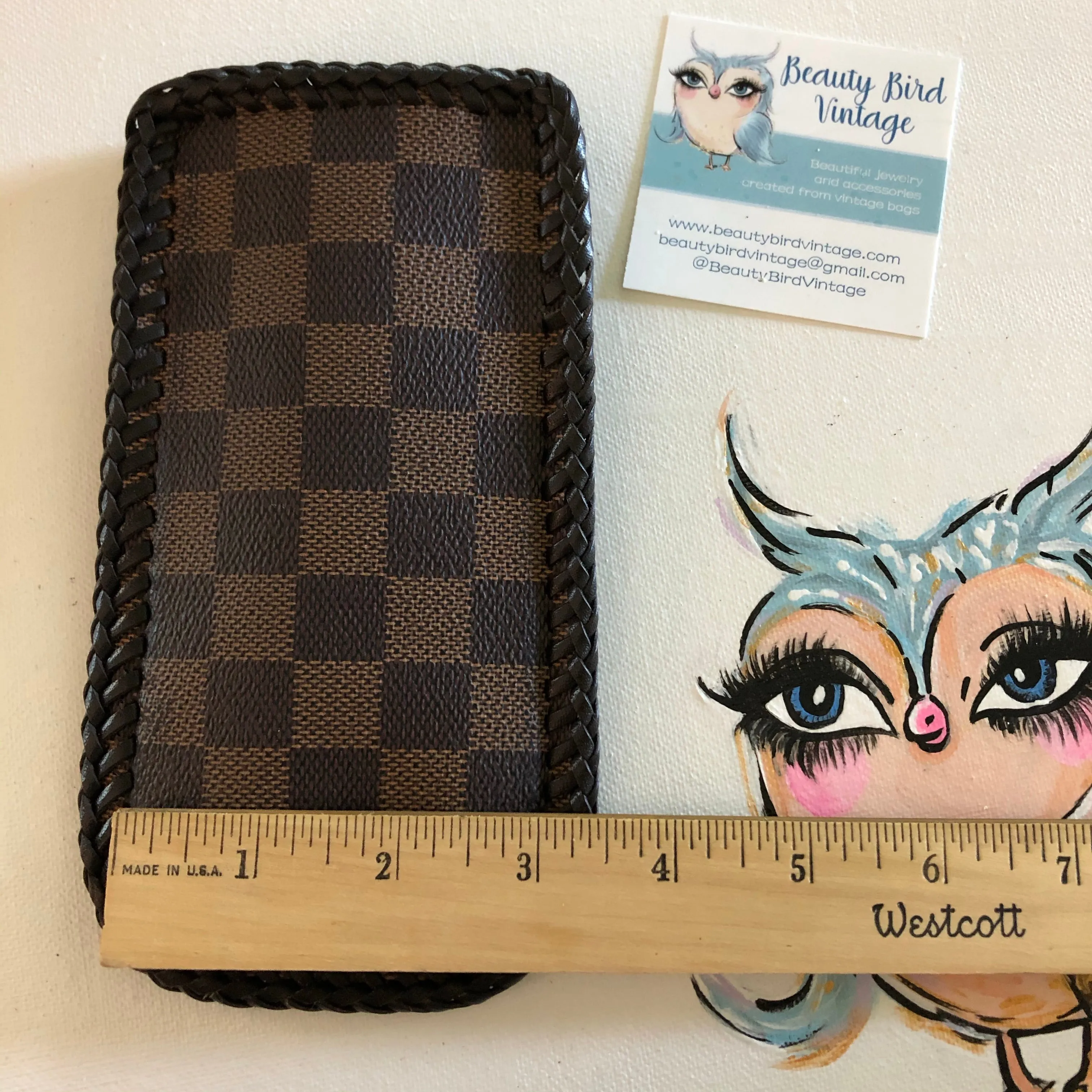 Upcycled Damier/Monogram Eyeglass Case