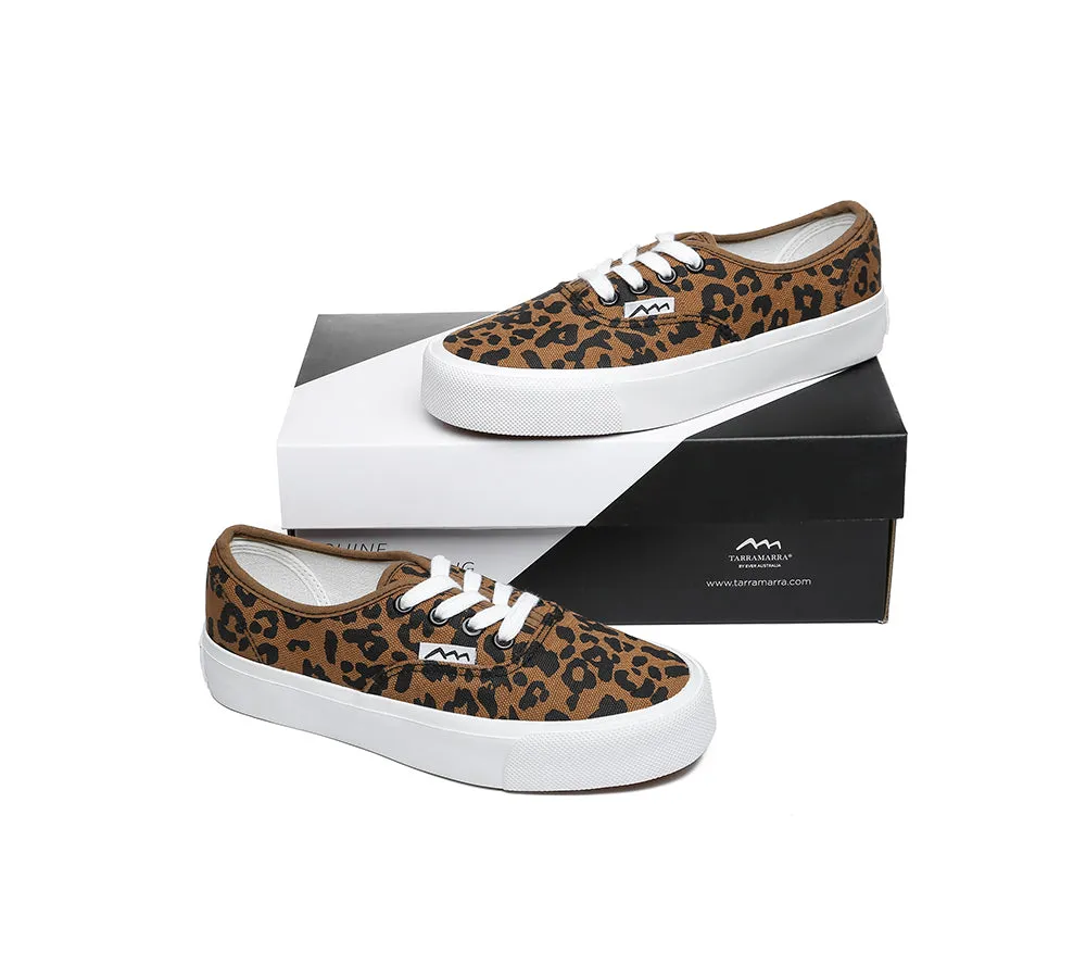 Women Leopard Print Sneakers Canvas Shoes Rana